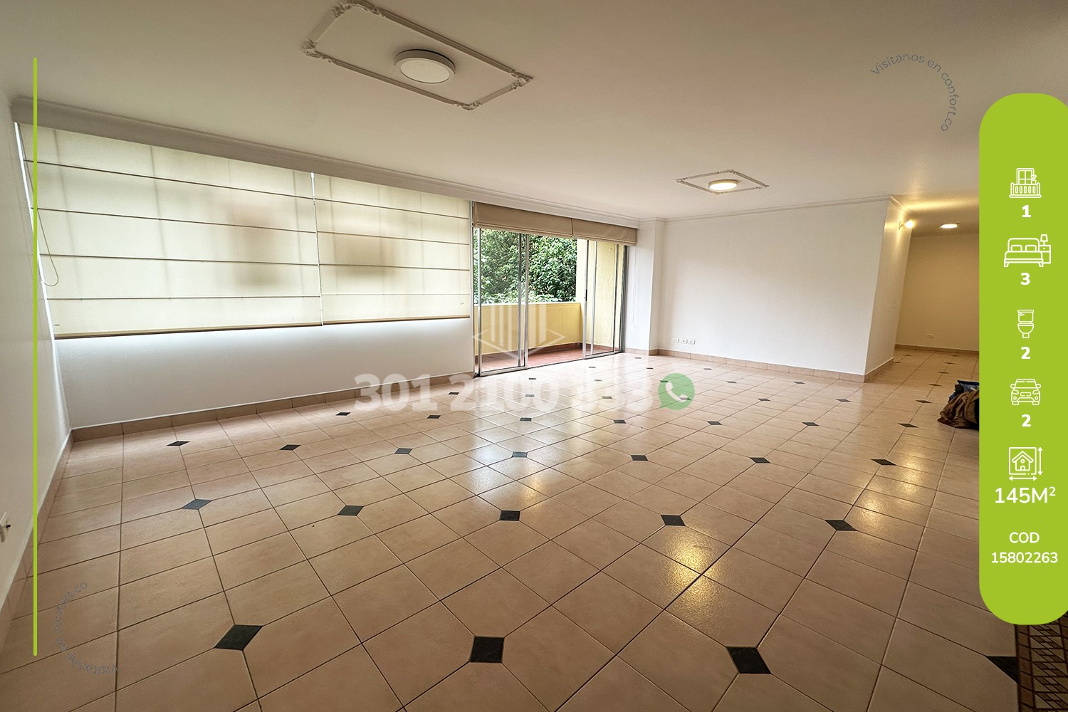 Apartment for rent in Conquistadores, Medellín