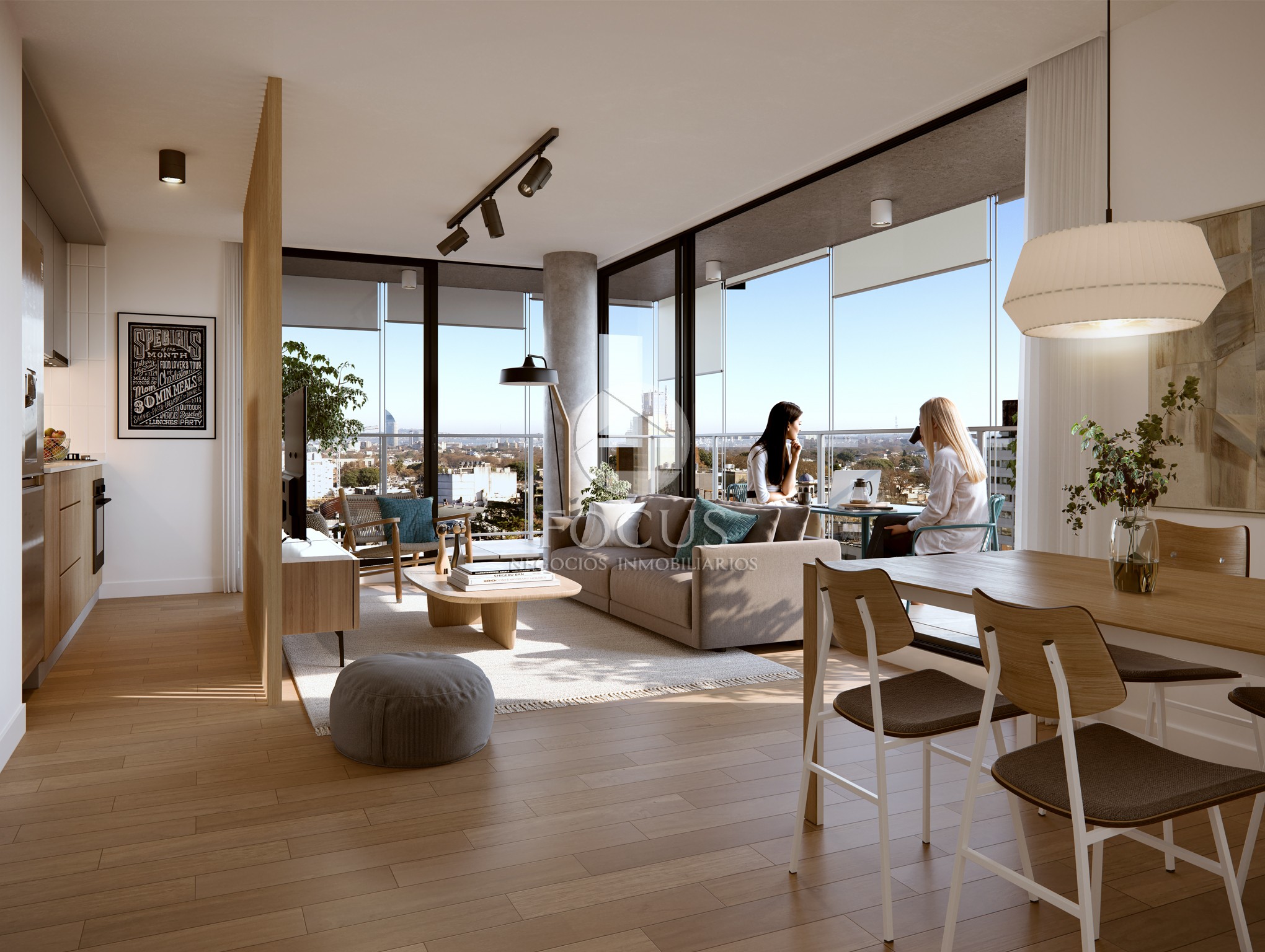 Venta Apartamento Monoambiente Con Terraza En Tres Cruces - Ansicht 5