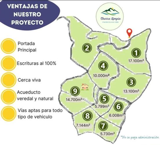 Lote en venta en La Brizuela, Guarne, 7144 m² · foto 5 de 6