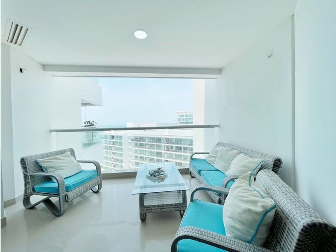 Apartamento de 2 alcobas en venta en La Boquilla, Cartagena, 103 m² · foto 5 de 24