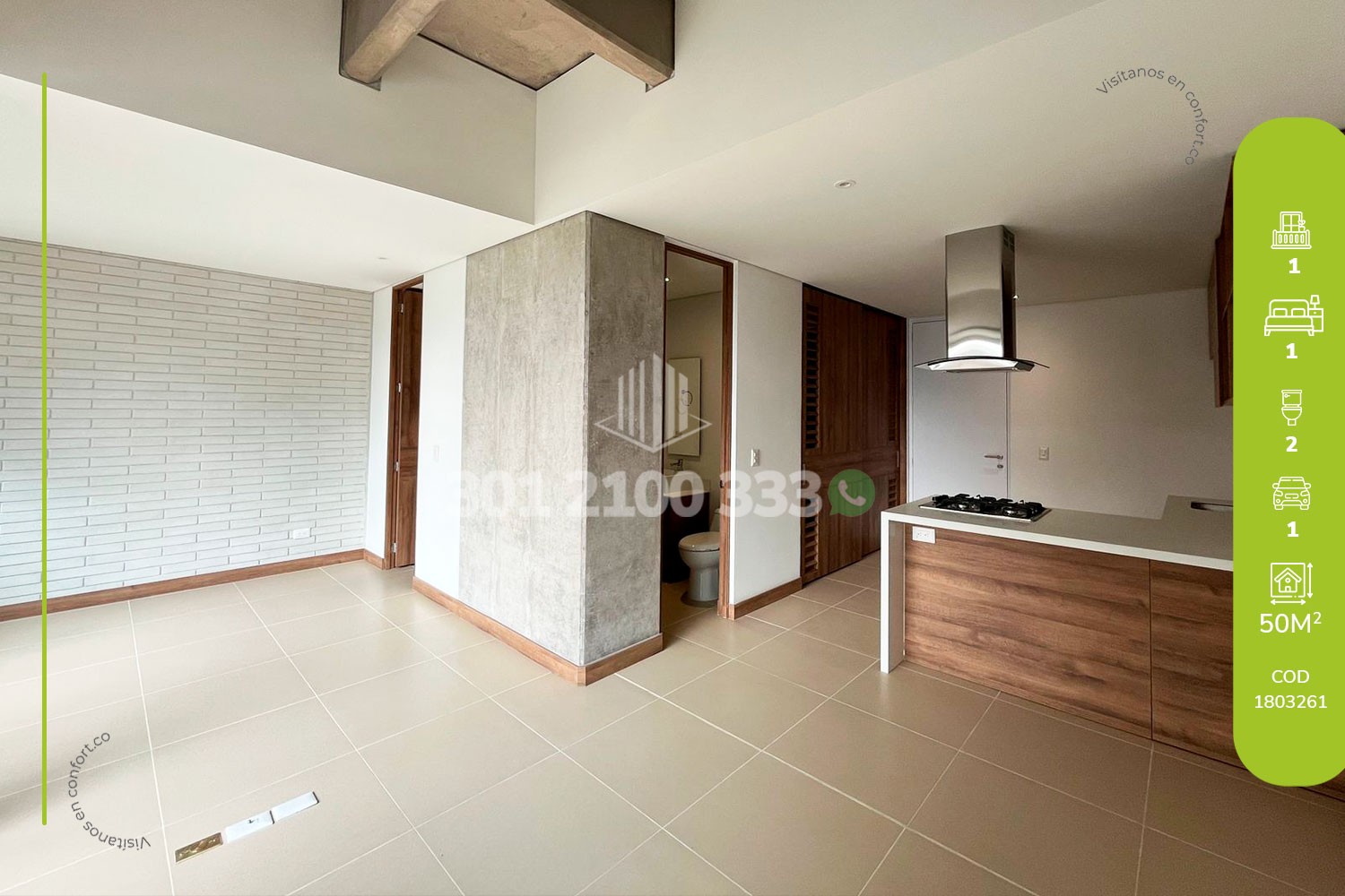 1BR Apartment in Simesa (50 m²)