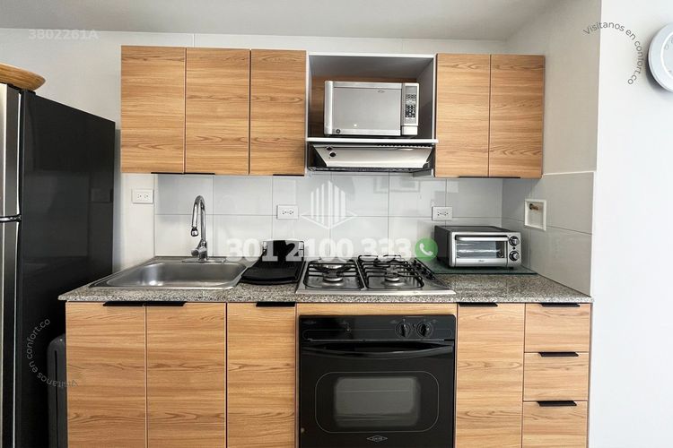 Apartamento de 1 alcoba en arriendo en Los Balsos, Medellín, 55 m² · foto 8 de 19