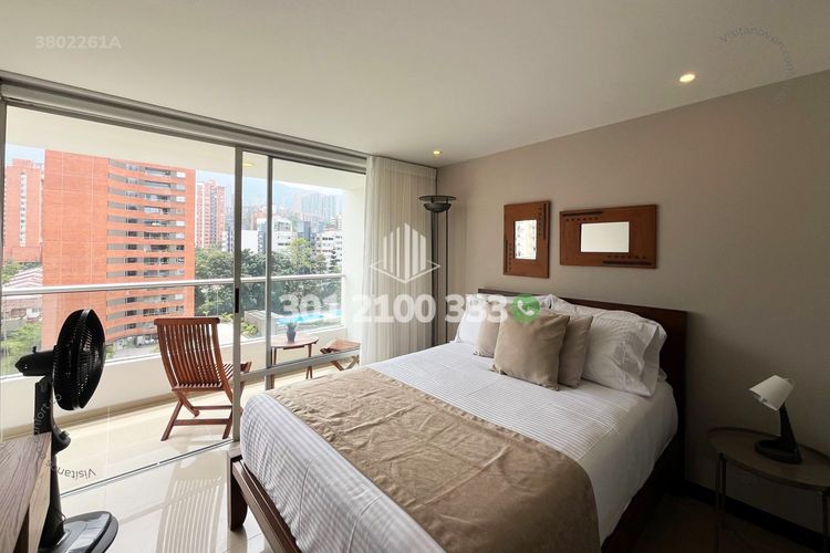 Apartamento de 1 alcoba en arriendo en Los Balsos, Medellín, 55 m² · foto 10 de 19