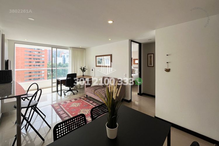Apartamento de 1 alcoba en arriendo en Los Balsos, Medellín, 55 m² · foto 2 de 19