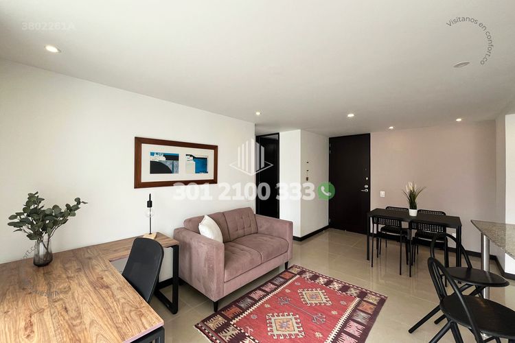 Apartamento de 1 alcoba en arriendo en Los Balsos, Medellín, 55 m² · foto 3 de 19