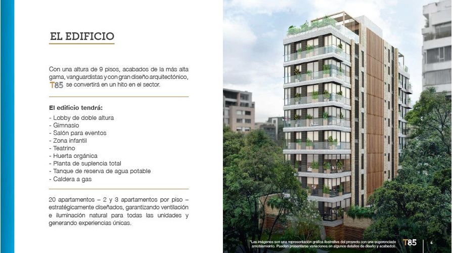 Apartamento de 2 alcobas en venta en La Cabrera, Bogotá, 90 m² · foto 2 de 19