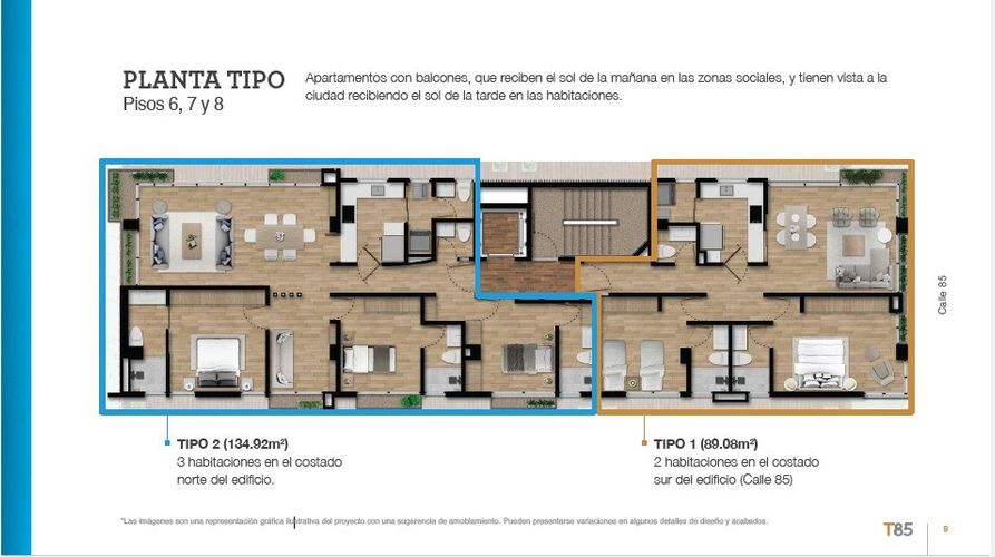 Apartamento de 2 alcobas en venta en La Cabrera, Bogotá, 90 m² · foto 6 de 19