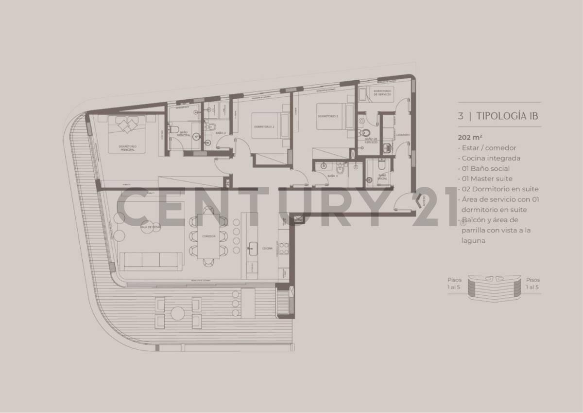 Exclusivo Departamento en Pozo en Highlands San Bernardino, Ypacaraí: 4 Dormitorios, 4 Baños, 202 m² de Lujo y Confort. Inversión Estratégica en Central por US$ 374.311. — foto 3