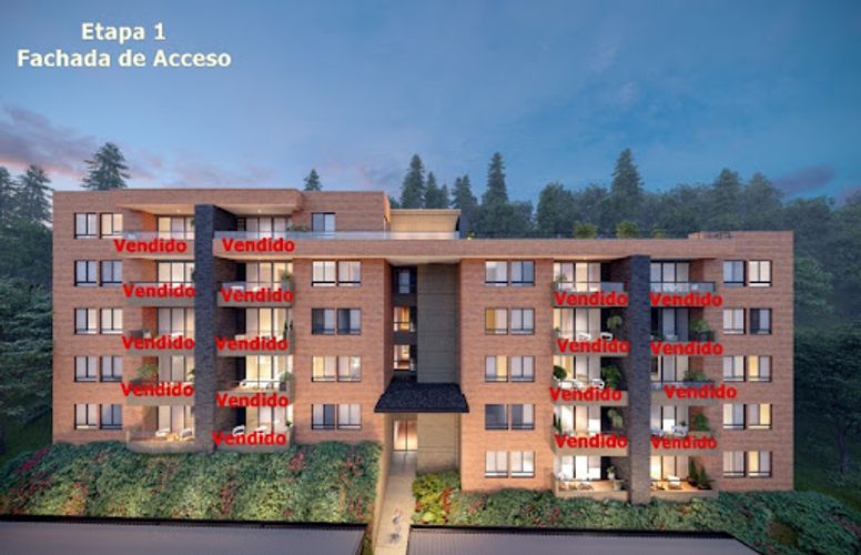 Apartamento de 3 alcobas en venta en El Retiro, 77 m² · foto 4 de 9