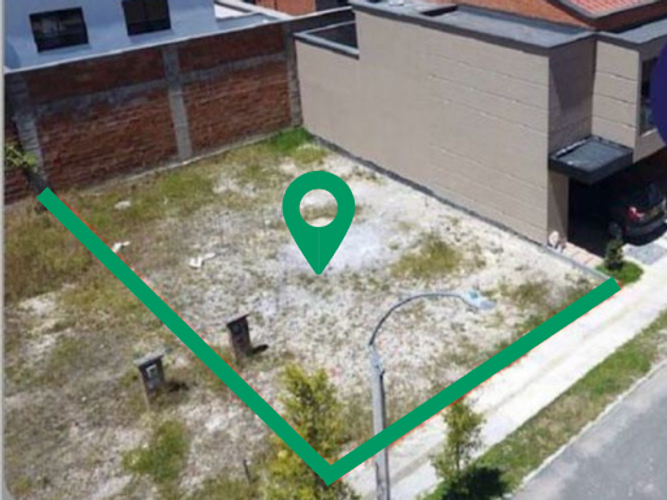 Lote en venta en El Porvenir, Rionegro, 88 m² · foto 4 de 5