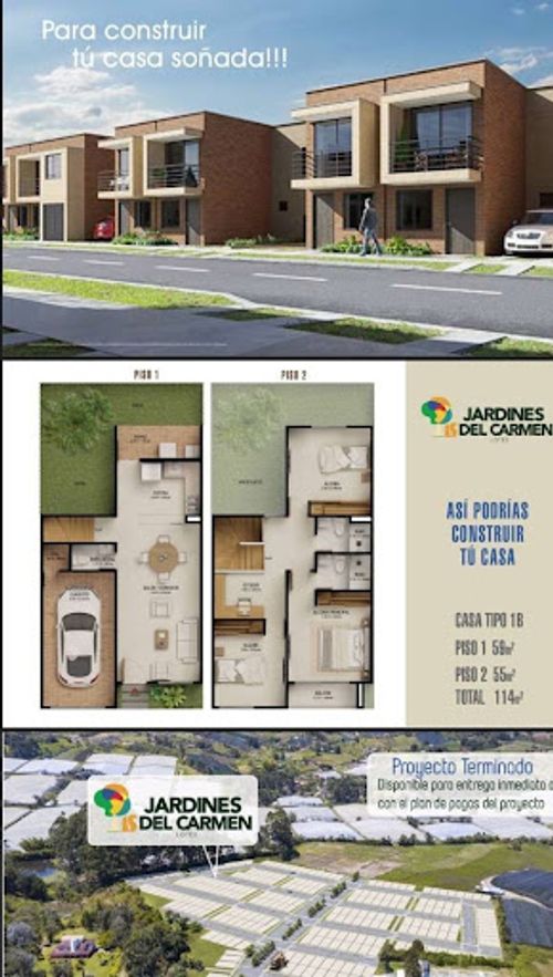 Lote en venta en El Centro, El Carmen de Viboral, 115 m² · foto 3 de 5