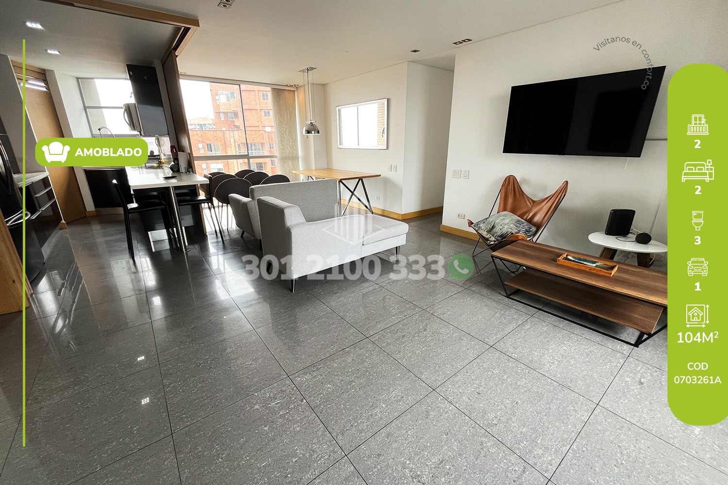 2BR Apartment in Castropol (104 m²)