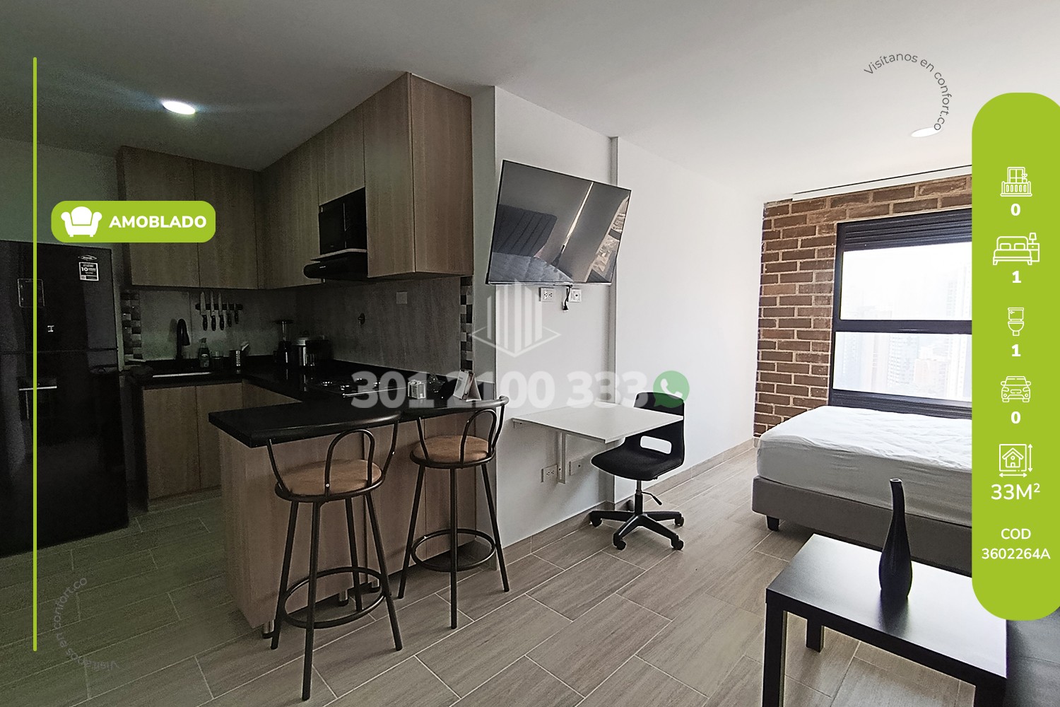 Studio for rent in Calle larga, Sabaneta
