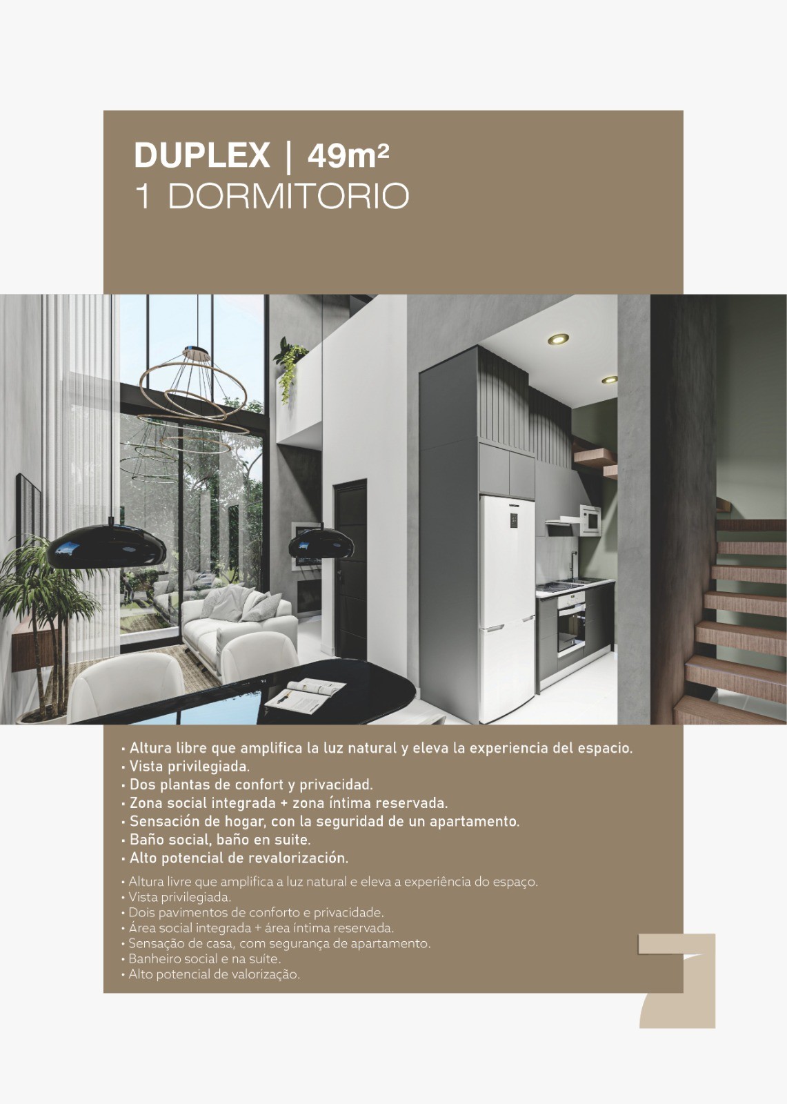 VENDO IMPONENTE DUPLEX EN ALTURA DE UN DORMITORIO, EDIFICIO SEPTIMO, COCHERA INCLUIDA — foto 2