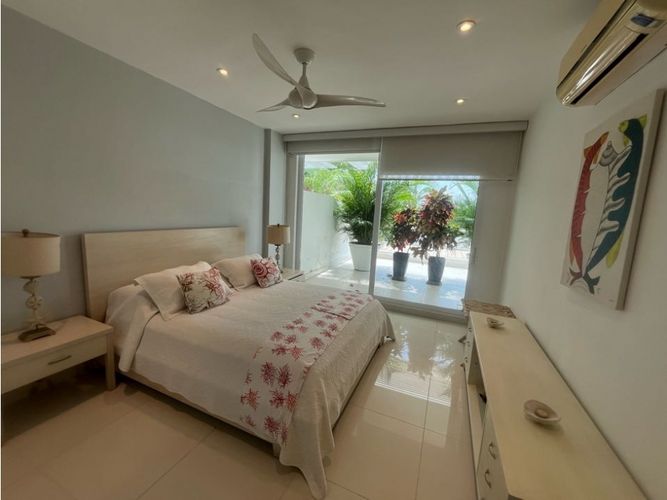 Apartamento de 2 alcobas en arriendo en Punta Canoa, Cartagena, 167 m² · foto 19 de 22