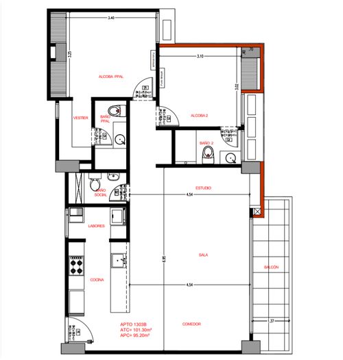 Apartamento en venta en Conjunto Residencial Villa Campestre, Barranquilla · foto 8 de 8