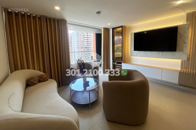 Apartamento de 3 alcobas en arriendo en Ciudad Del Río, Medellín, 96 m² · foto 2 de 24