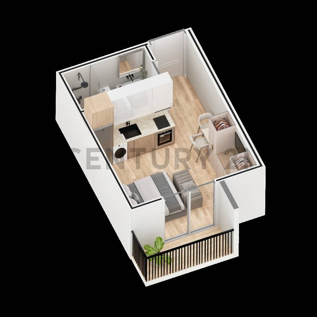 Oportunidad de Inversión: Departamento Monoambiente en Pozo en Edificio Sunset Santa Teresa, Ycuá Satí, Asunción. Ubicado estratégicamente sobre Concejal Vargas casi Austria. Terreno y Construcción de 27 m², 1 Dormitorio, 1 Baño. Precio US$ 41.877. — foto 2
