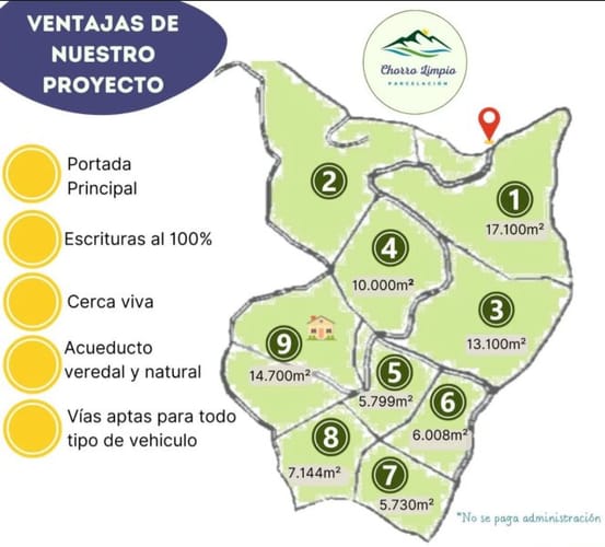 Lote en venta en La Brizuela, Guarne, 6008 m² · foto 4 de 7