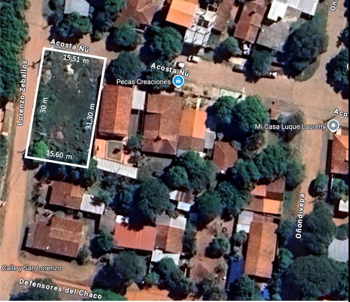 Vendo terreno en esquina de 475 m2 en Luque Laurelty — foto 3