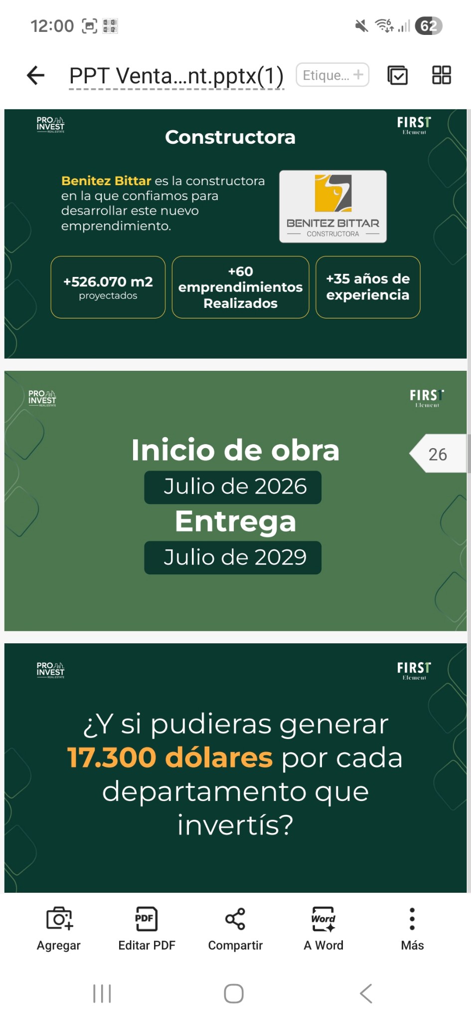 First Element diseñado para generar entre 3.700 y 10.500 dólares netos anuales por cada departamento en que inviertas inverti desde usd 74.926 x 1 dorm. hasta usd 173.082 x 3 dorm.en la zona mas deseada por inversionistas en Asuncion — foto 3
