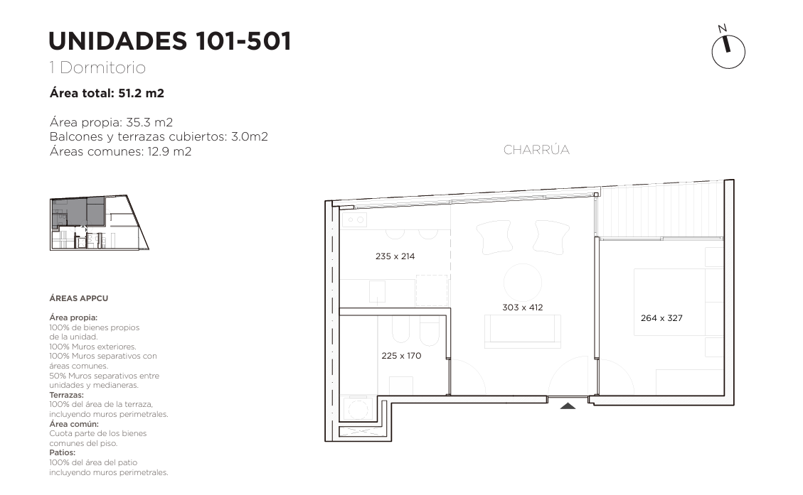 VENTA apto 1 Dormitorio - Cordón Sur - En construcción! - Mehr