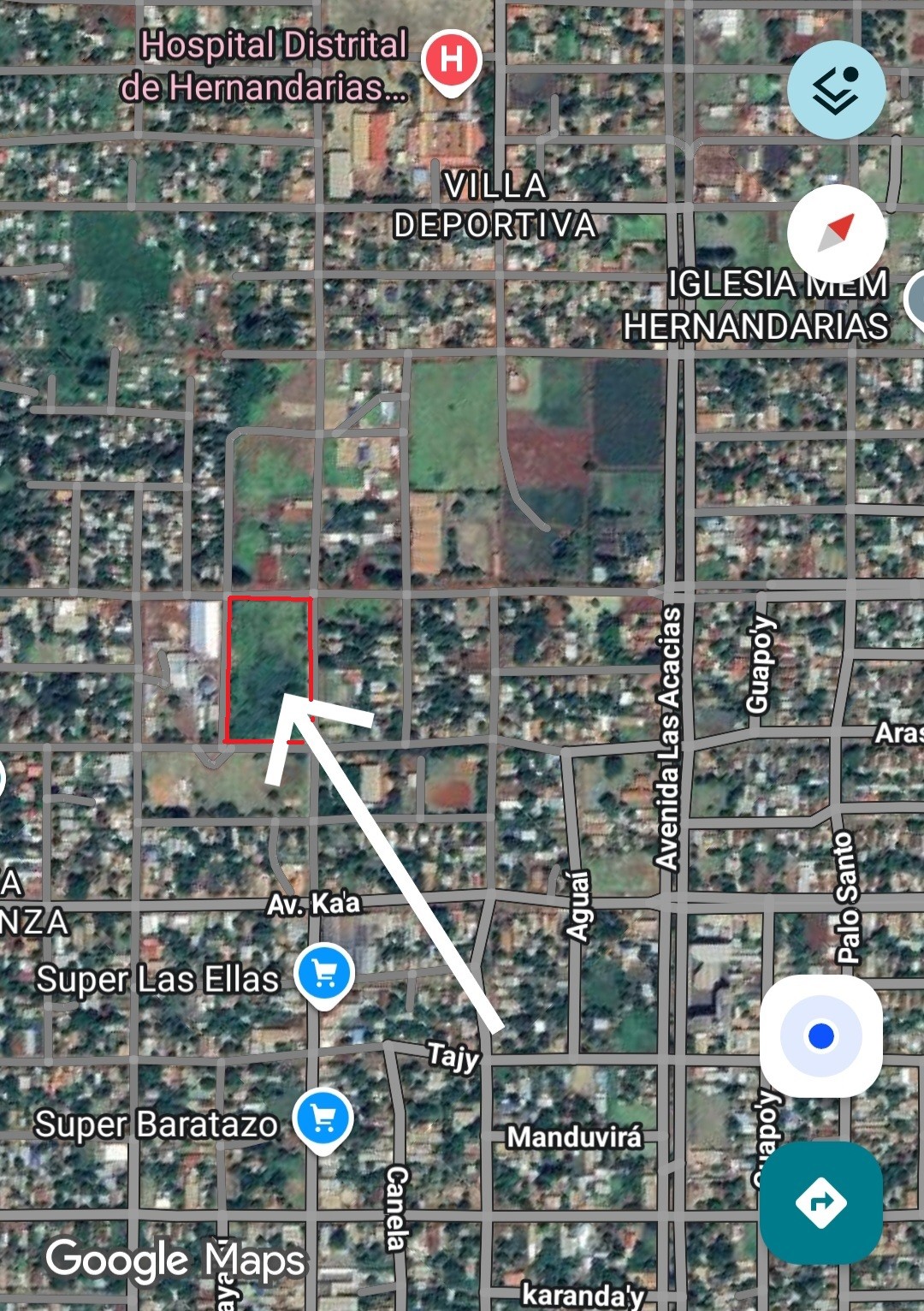 Vendo 1 Hectárea 2,300 mts2, Centro de Hernandarias — foto 2