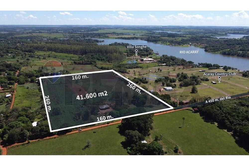 Exclusivo Terreno de 4.16 Hectáreas en Km9 Acaray, Ciudad del Este, Alto Paraná, Paraguay - Ideal para Loteamientos o Desarrollos Recreativos. Ubicación Estratégica a 450m del Río y 5.8km de la Ruta PY02. Amplio Frente de 160m. Inversión de $450,000. — foto 3