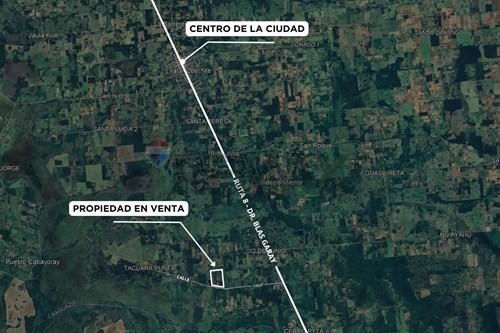 En venta terreno de 17 hectáreas con 3875m2 en San Pedro - Yatayty del Norte — foto 2