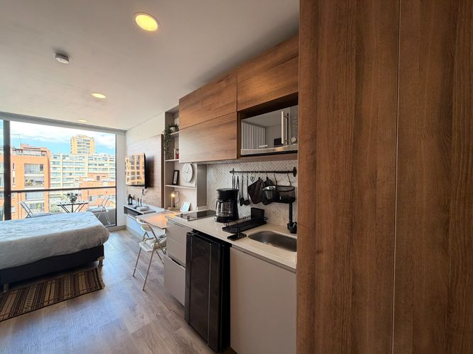 Apartaestudio en venta en Chico Norte, Bogotá, 26 m² · foto 9 de 21