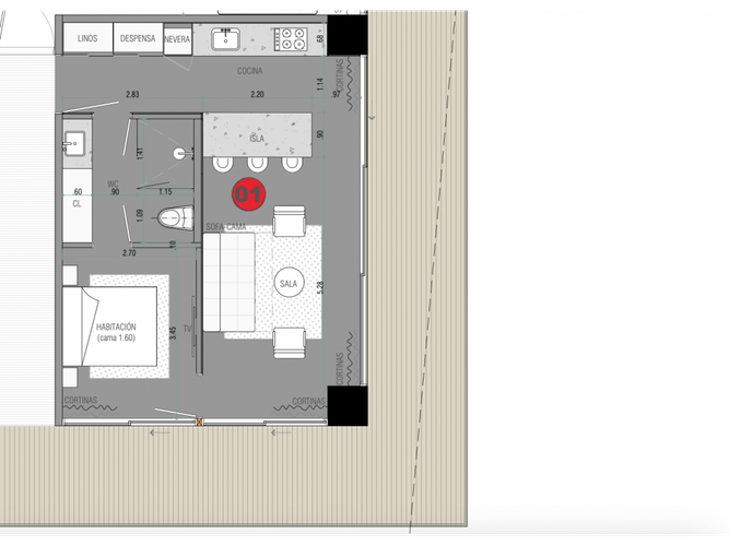 Apartamento en venta en Las Lomas, Medellín, 85 m² · foto 13 de 16