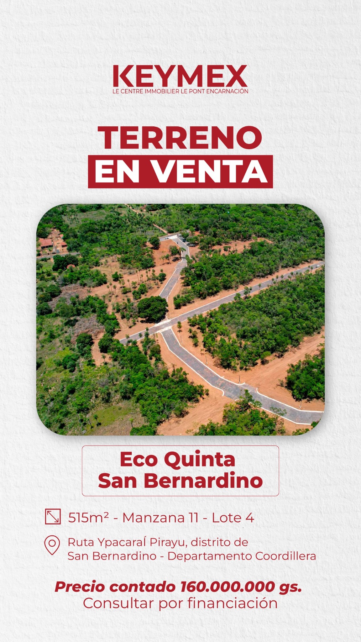 Oportunidad: Terreno en Eco Quinta San Bernardino