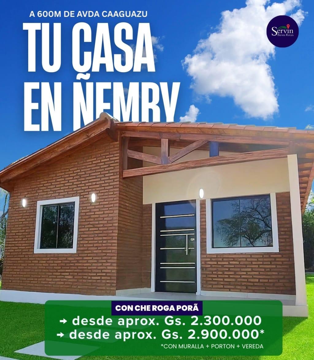 Tu casa a estrenar en Ñemby!