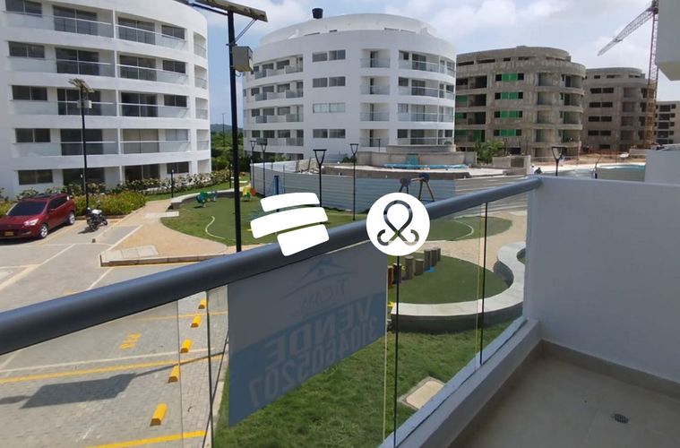 Apartamento de 2 alcobas en venta en Serena Del Mar, Cartagena, 50 m² · foto 2 de 22