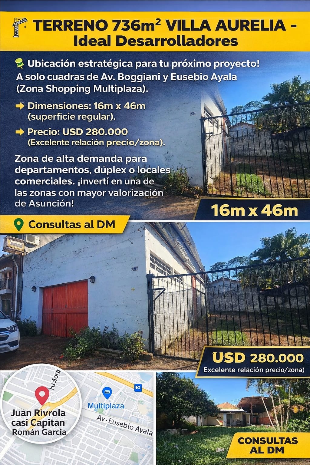 Terreno en Villa Aurelia, a 2 cuadras del Shopping Multiplaza ? — foto 2