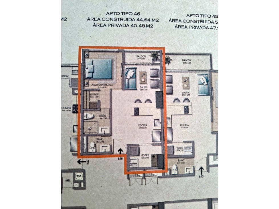 Apartaestudio en venta en El Poblado, Medellín 2