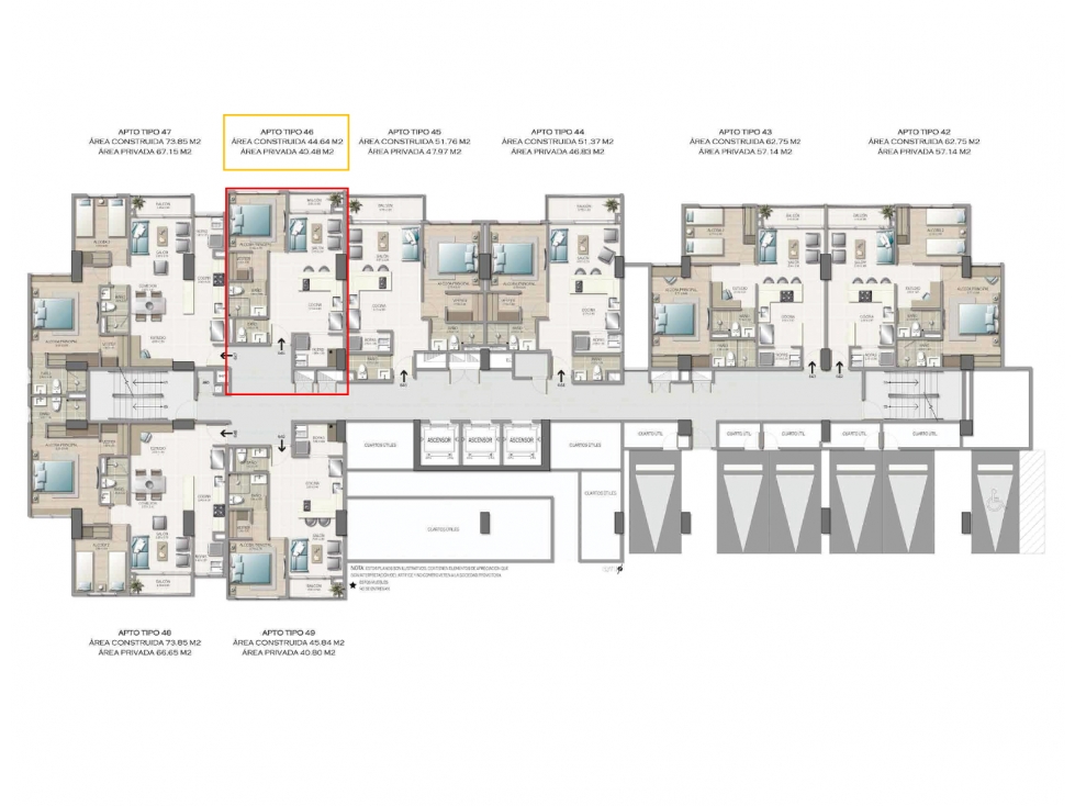 Apartaestudio en venta en El Poblado, Medellín 4