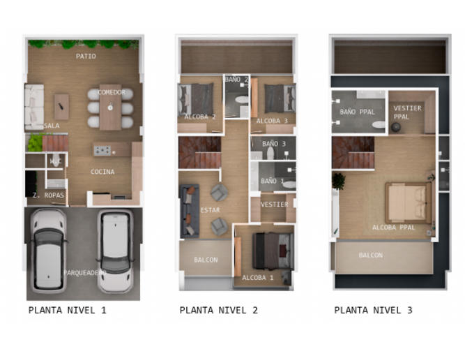 Casa de 4 alcobas en venta en El Porvenir, Rionegro, 235 m² · foto 6 de 6