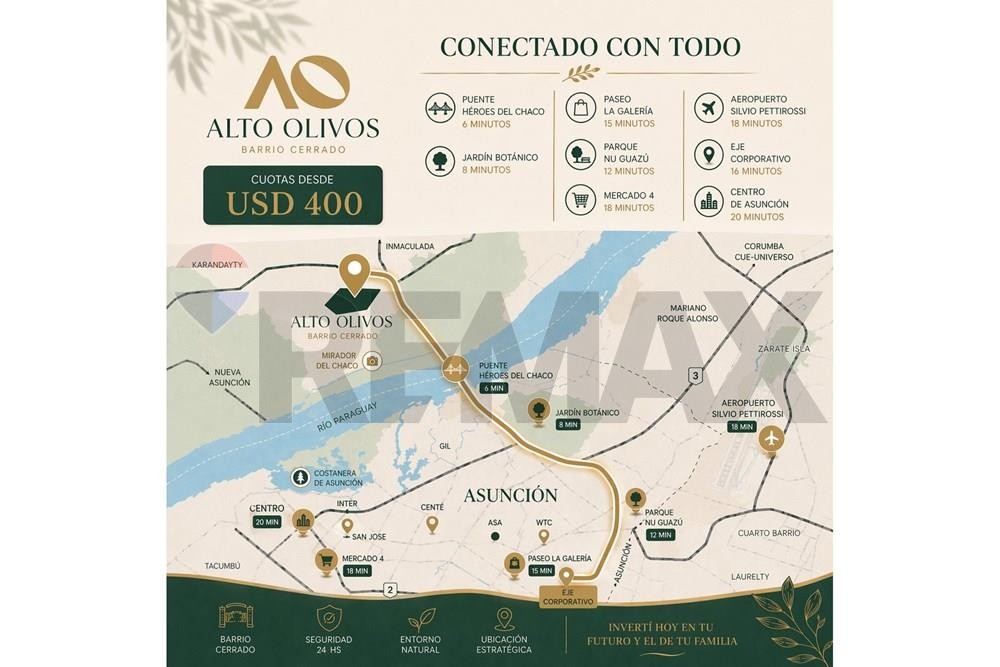 En venta terreno en barrio cerrado en Chaco'i, Nueva Asunción, con financiación propia — foto 2