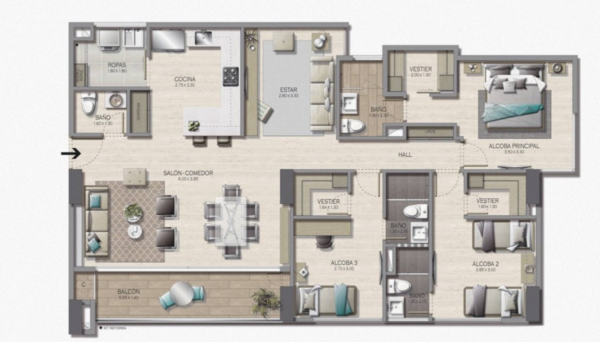 Apartment for sale in Las palmas, Medellín 3