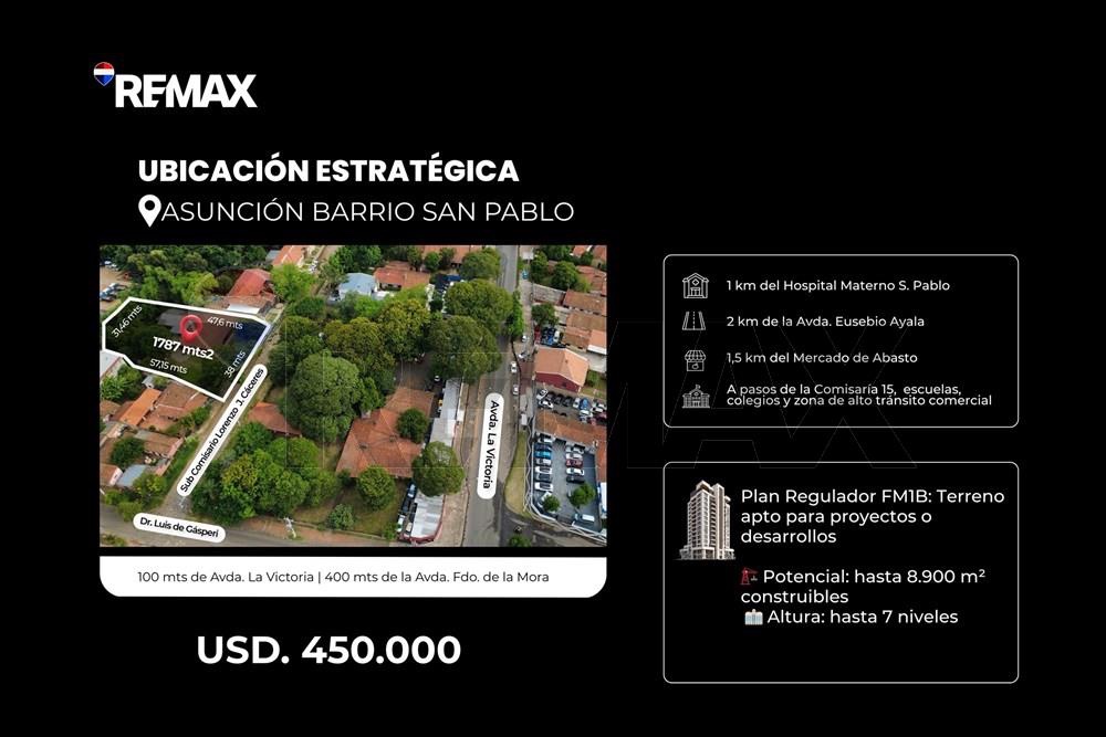 Terreno en San Pablo para desarrollo 1.787 m² — foto 2