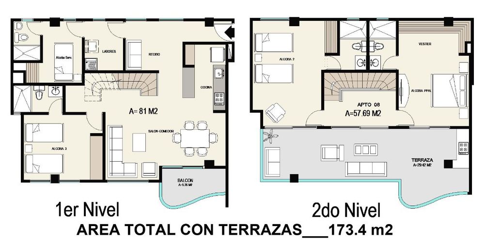 Apartamento de 3 alcobas en venta en Cartagena, 173 m² · foto 22 de 23