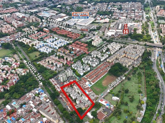 Apartamento de 2 alcobas en venta en Metropolitano Del Norte, Cali, 60 m² · foto 21 de 22