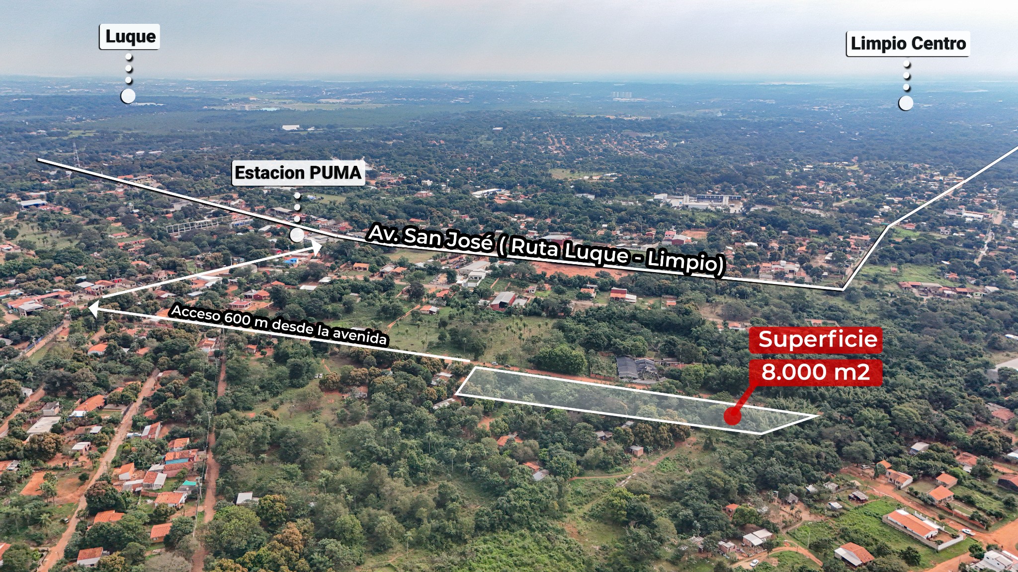 VENDO TERRENO EN LIMPIO DE 8000M2 — foto 3