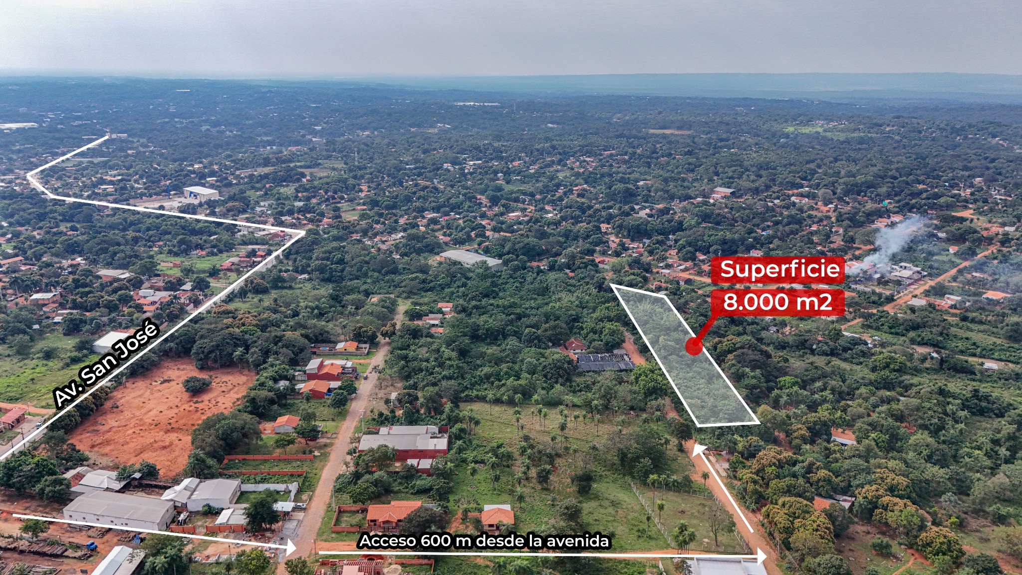 VENDO TERRENO EN LIMPIO DE 8000M2 — foto 2
