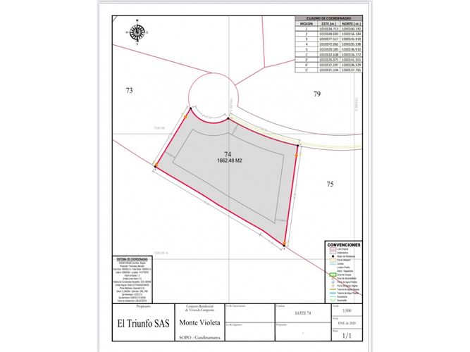 Lote en venta en La Violeta, Sopó, 1663 m² · foto 11 de 11