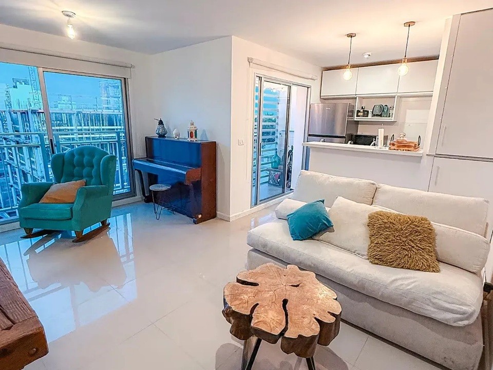 ALQUILER HERMOSO APARTAMENTO AMUEBLADO EN PALERMO, 1 DORMITORIO, PISO ALTO, TERRAZA LAVADERO, PORTERIA
