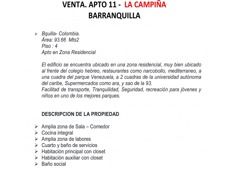 Apartamento en venta en Granadillo, Barranquilla · foto 13 de 13