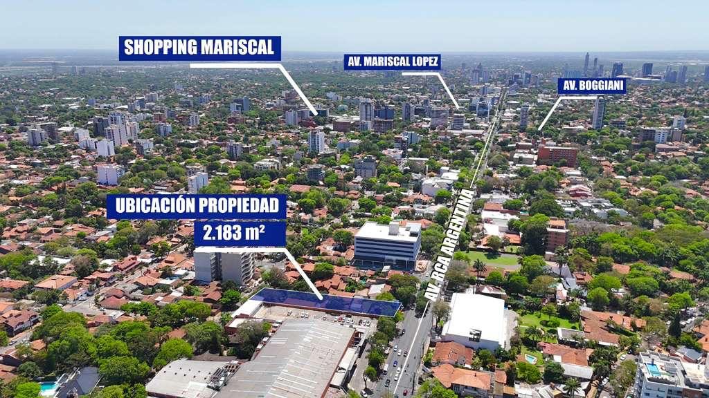 En venta terreno 2.183 m2 sobre Av. Rca Argentina, salida calle a calle — foto 3