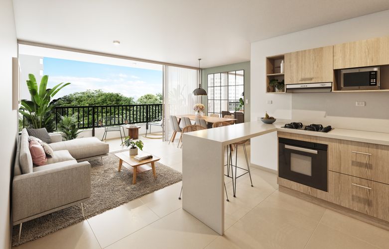 Apartamento de 2 alcobas en venta en Santa Ana, Palmira, 68 m² · foto 12 de 24
